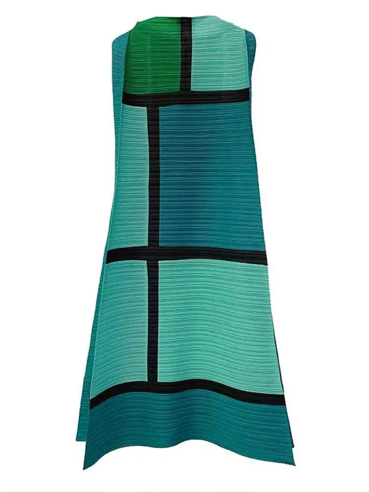 Premium Pleated Sleeveless Dress