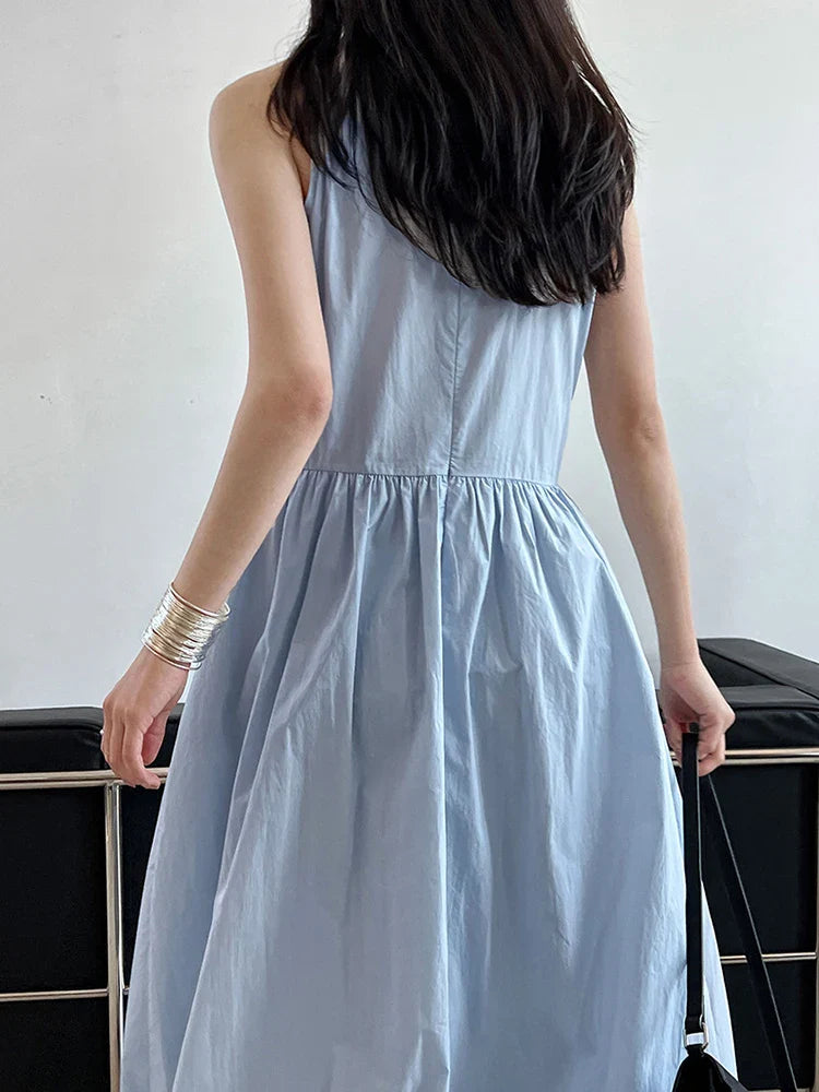 Sleeveless Maxi Dress - Japanese Inspired