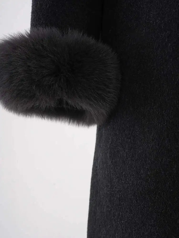 Luxury 70% Wool Belted Coat
