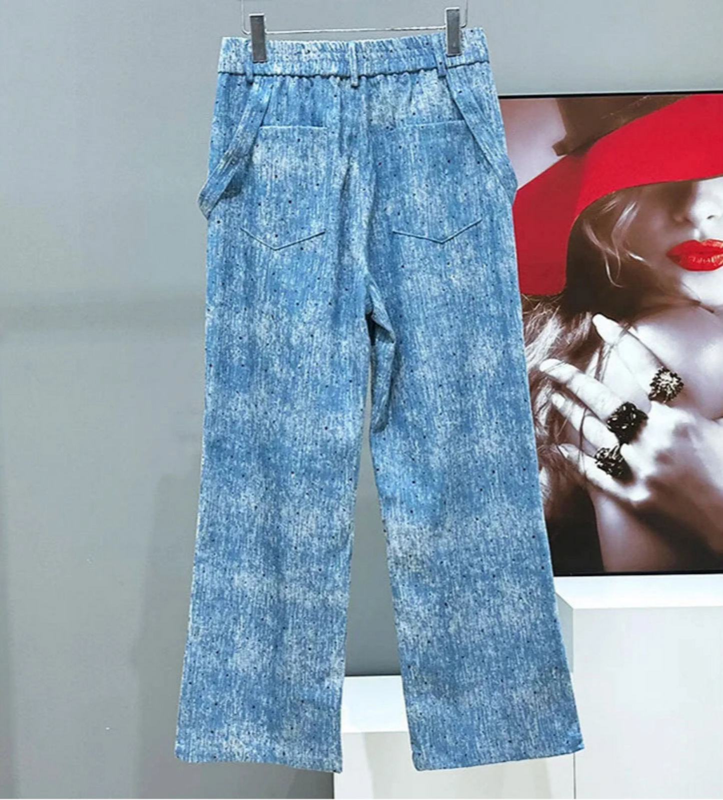 Men's Light Wash Denim Suit