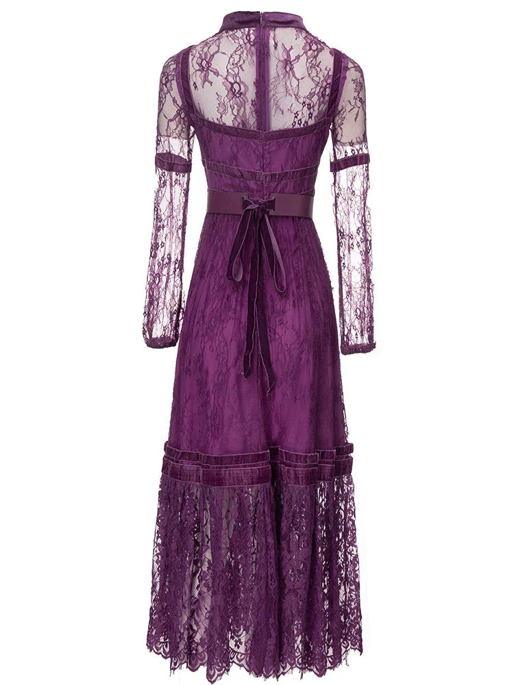 Luxury Lace Fit & Flare Dress