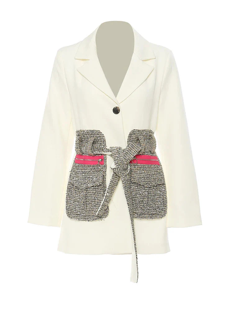 Women's Classic Tweed Pocket Blazer