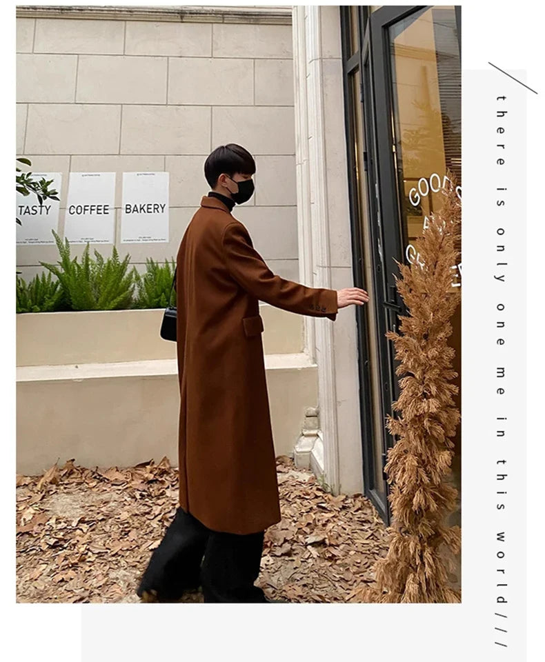 Men's Signature Oversized Wool-Blend Overcoat