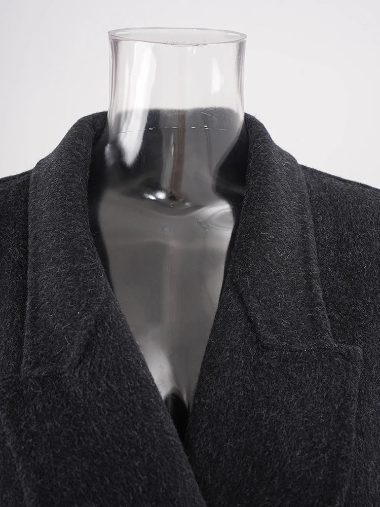 Luxury 70% Wool Belted Coat