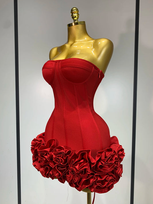Hourglass Flattering Strapless Corset Dress