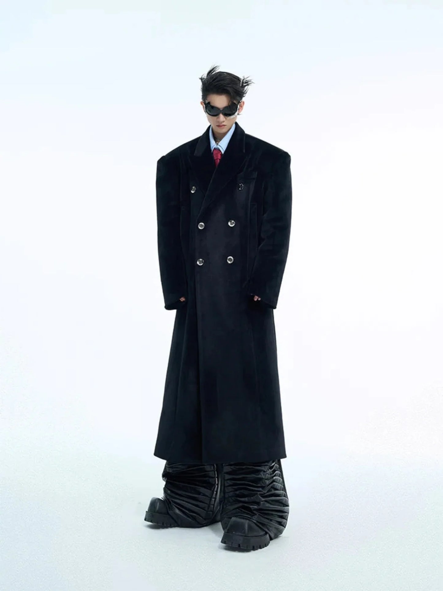 Men's Luxury Long Woolen Overcoat