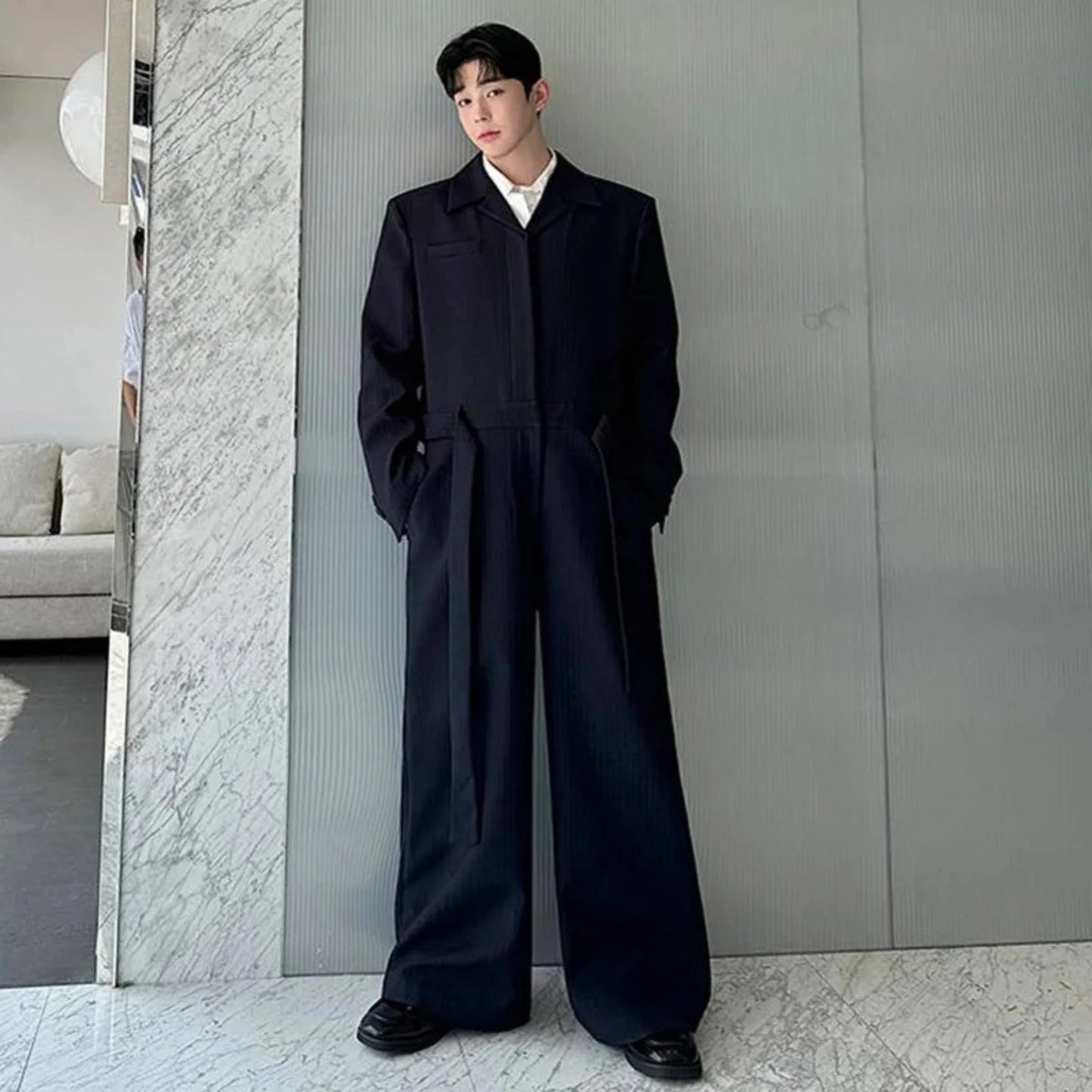 Men's Oversized Wide Leg Jumpsuit
