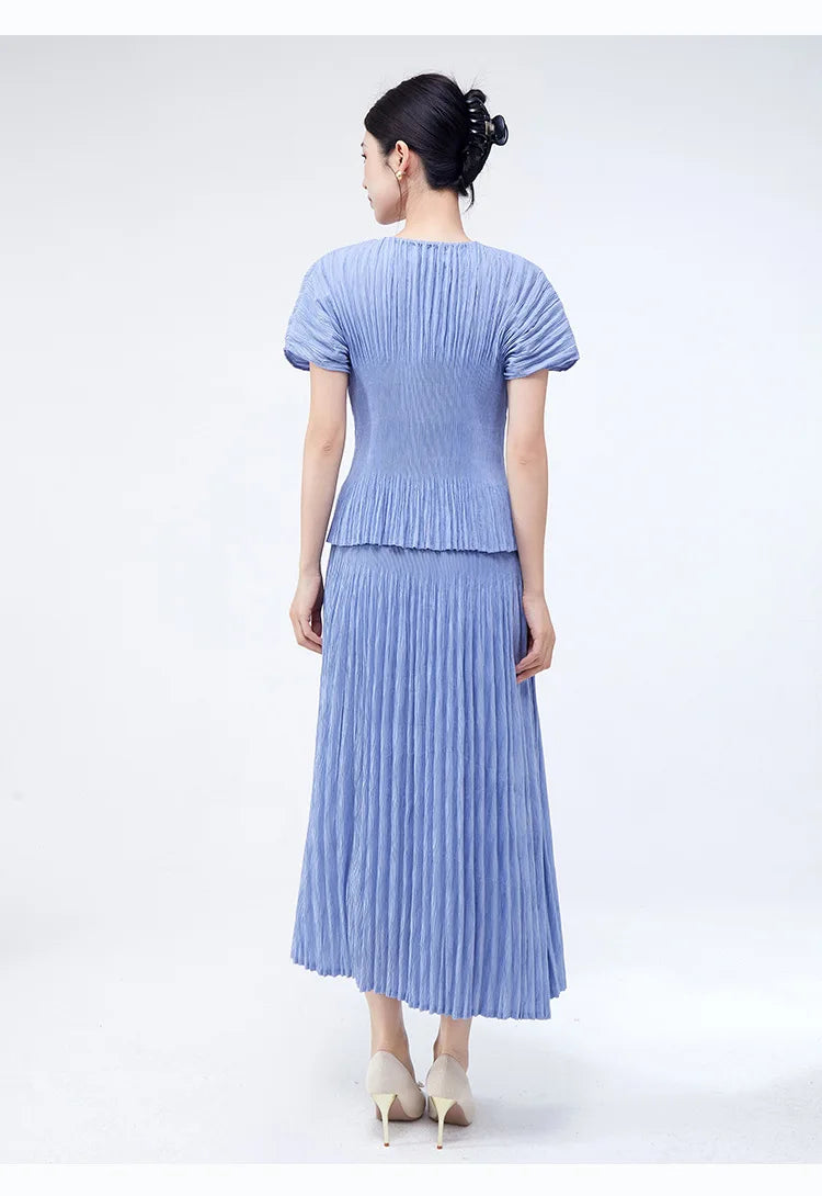 Premium Designer Pleated Skirt Co-Ord Set