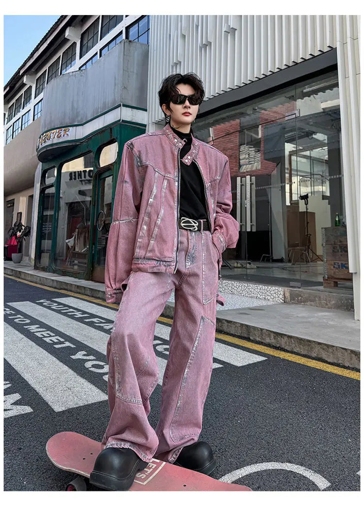 Men's Eclat Denim Moto 2-Piece Set