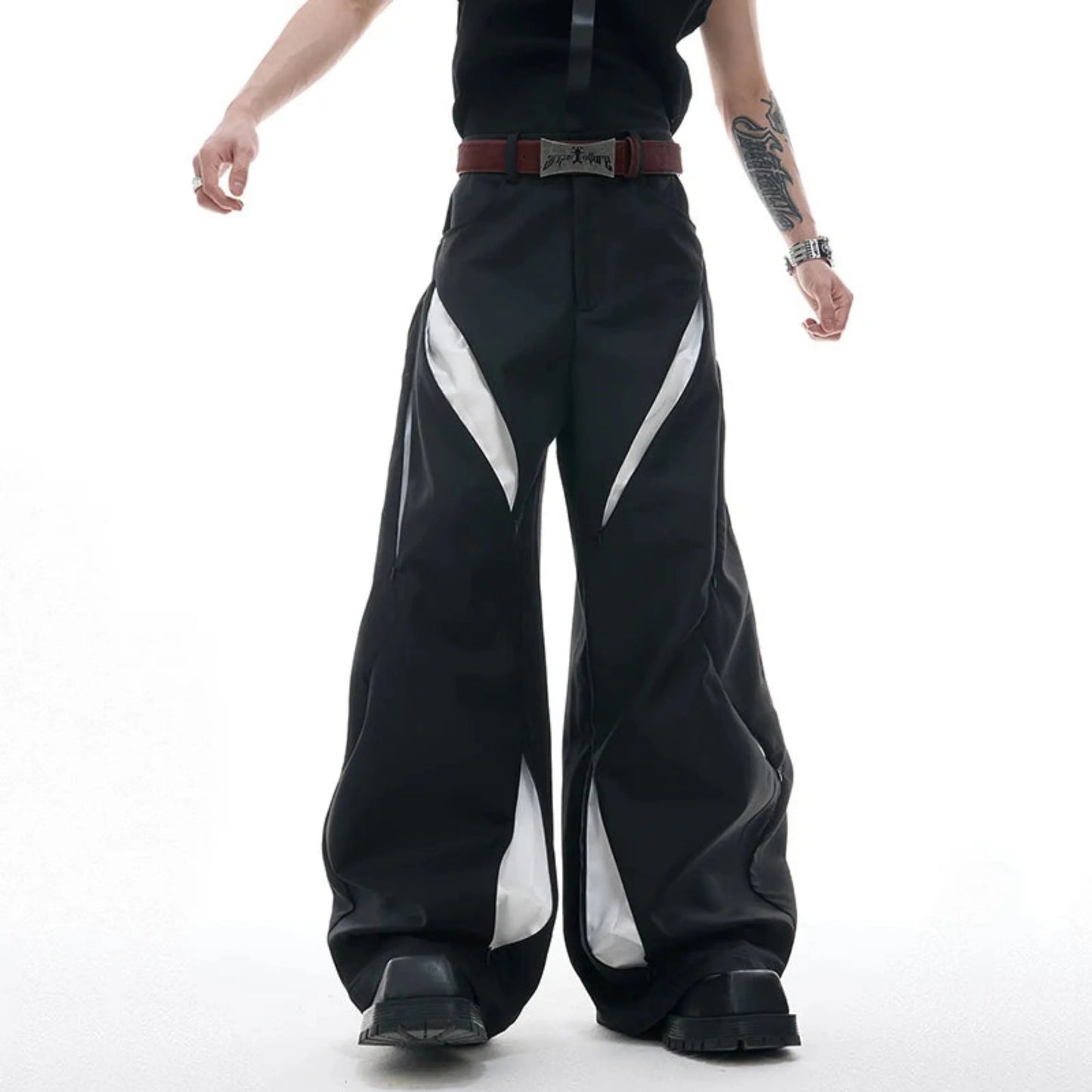 Men's Luxury Wide-Leg Trousers