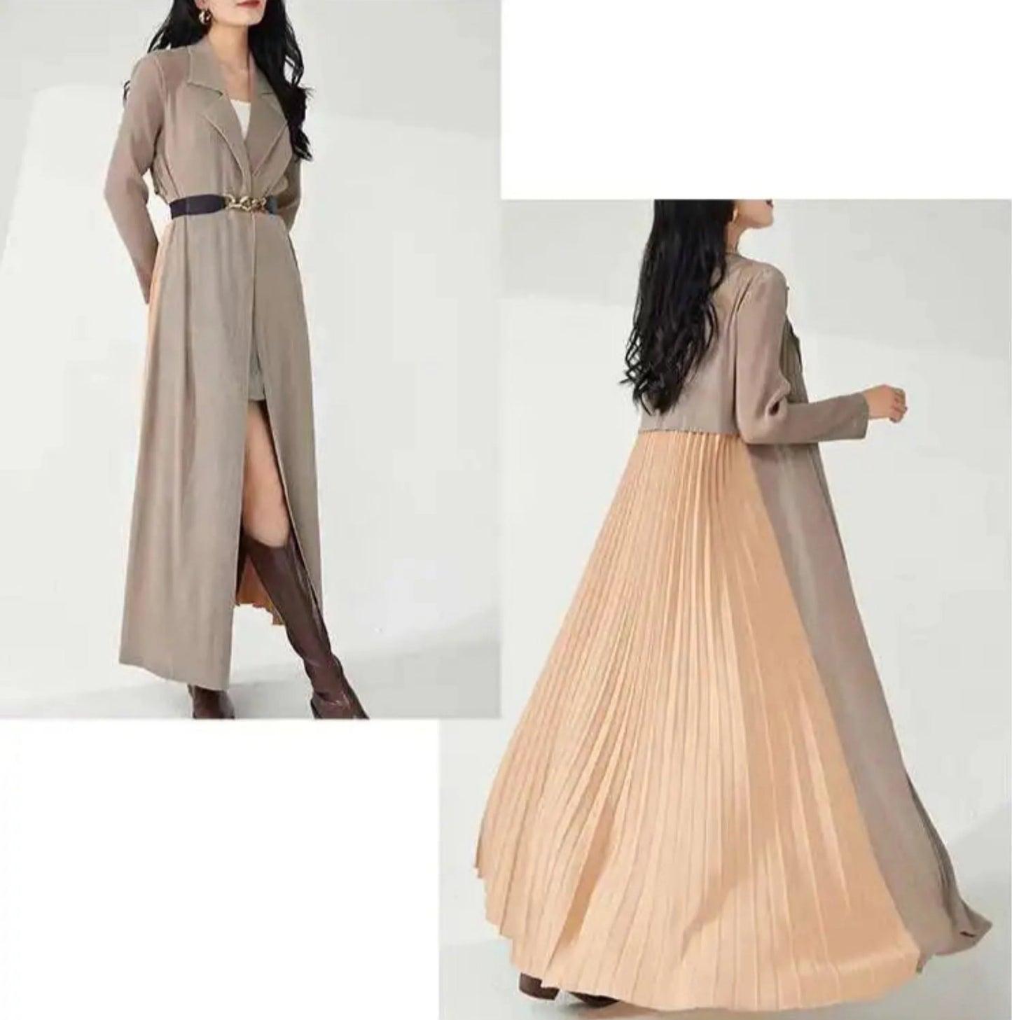 Japanese Pleat Casual Overcoat