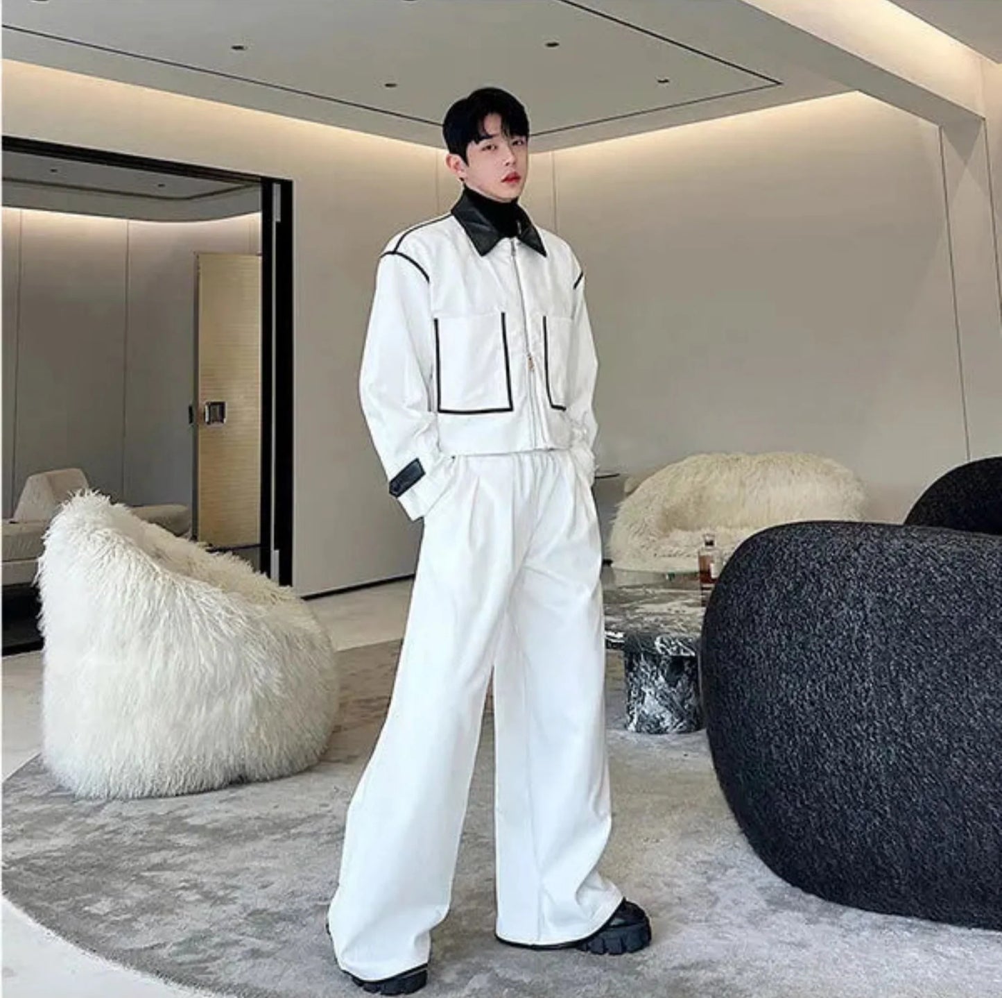 Men's Luxe Corduroy Jacket & Wide-Leg Pants