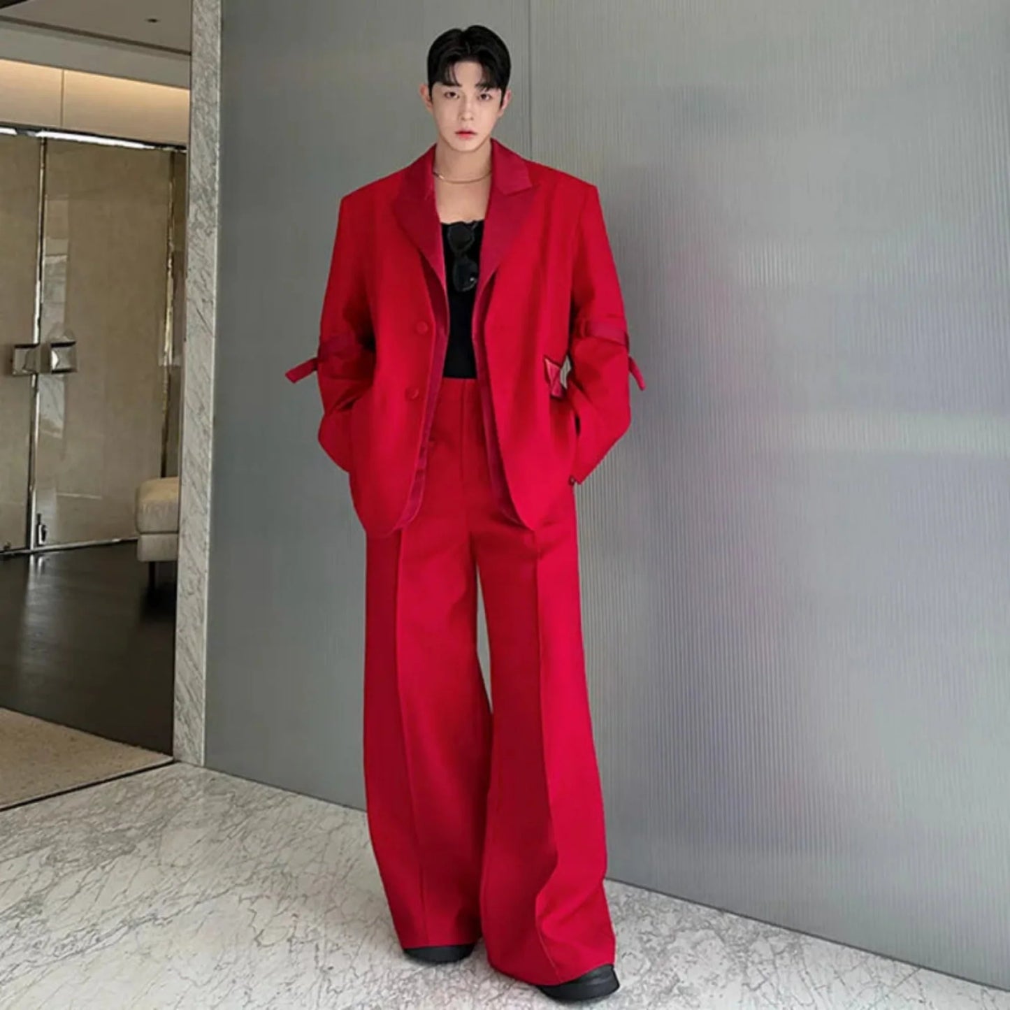 Men's Oversized Blazer & Pants Set - Modern Fit