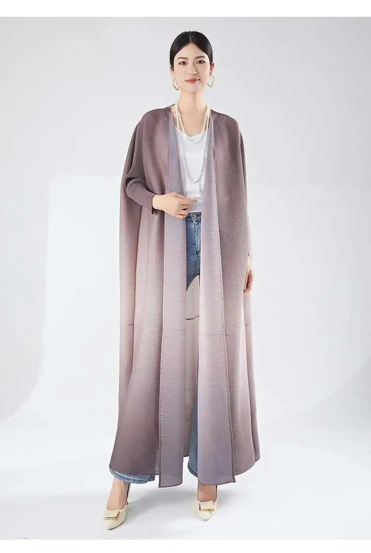 Women's Flowing Pleated Duster
