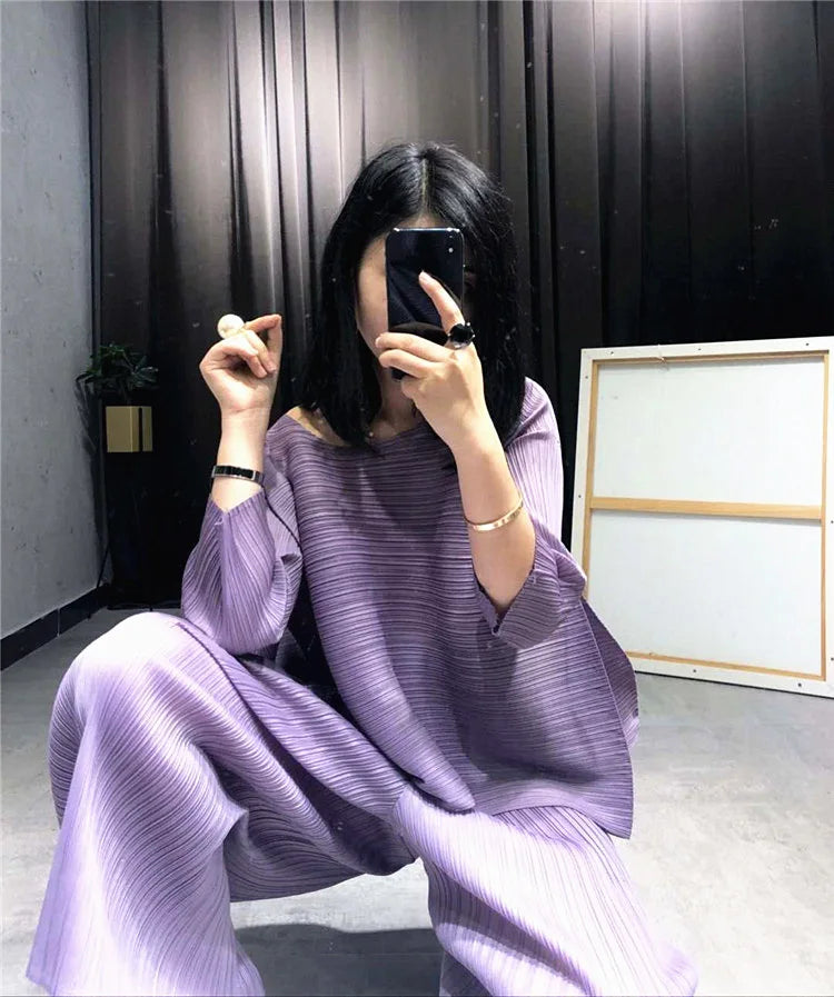 Elegant Truly Pleated Co-ord Set