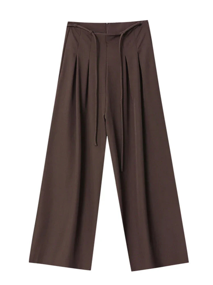 Luxe Wide-Leg High Waist Trousers