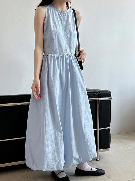 Sleeveless Maxi Dress - Japanese Inspired