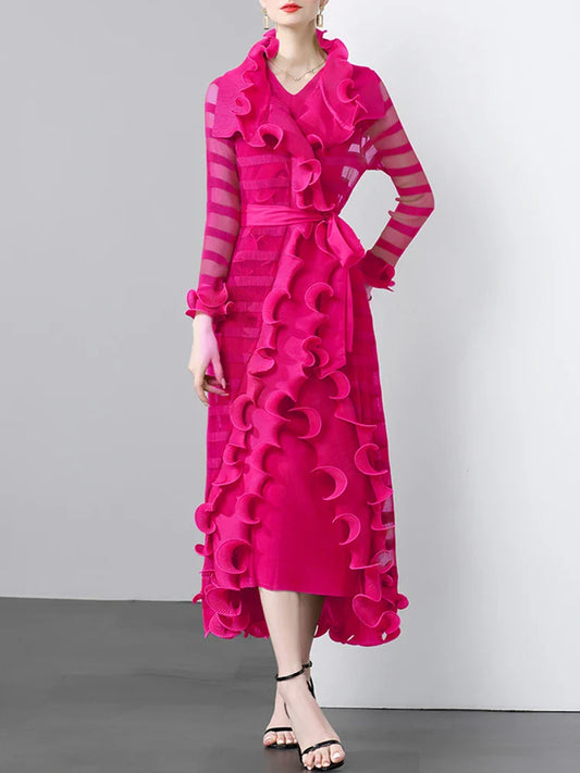 Women's Luxe 2 Piece Pleated Dress Coat Set