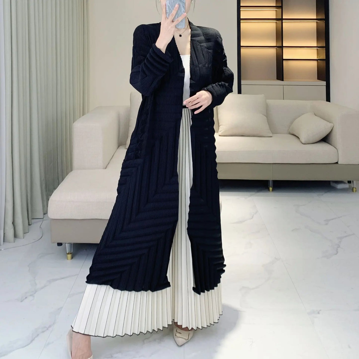 Tailored Fit Japanese Pleated Duster