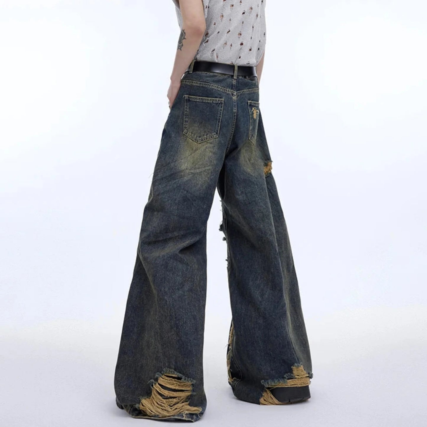 Men's Japanese Deconstructed Jeans