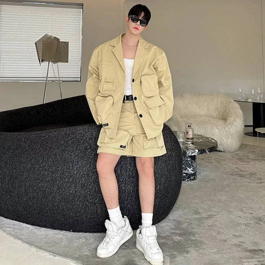 Men's Oversized Utility Jacket & Convertible Pants/Shorts