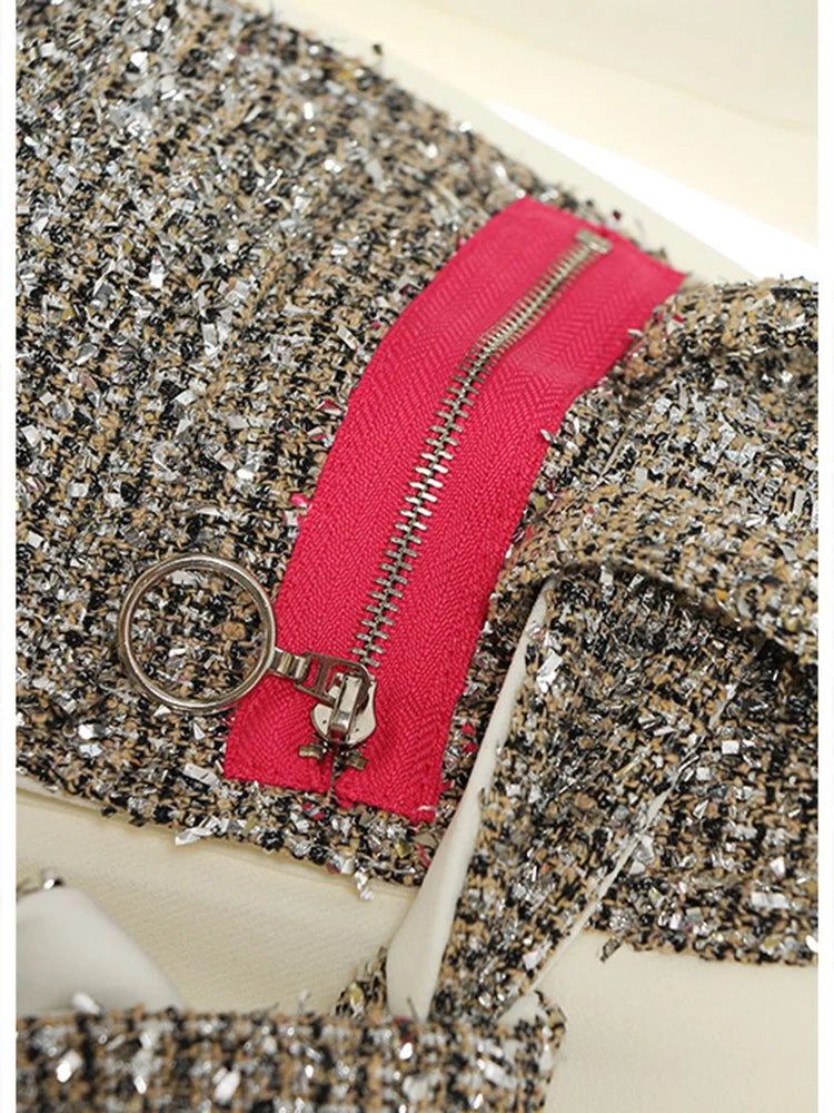 Women's Classic Tweed Pocket Blazer