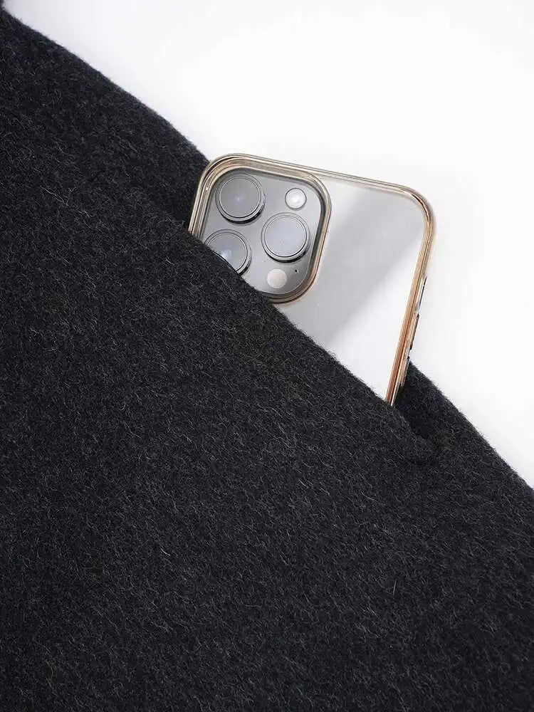 Luxury 70% Wool Belted Coat