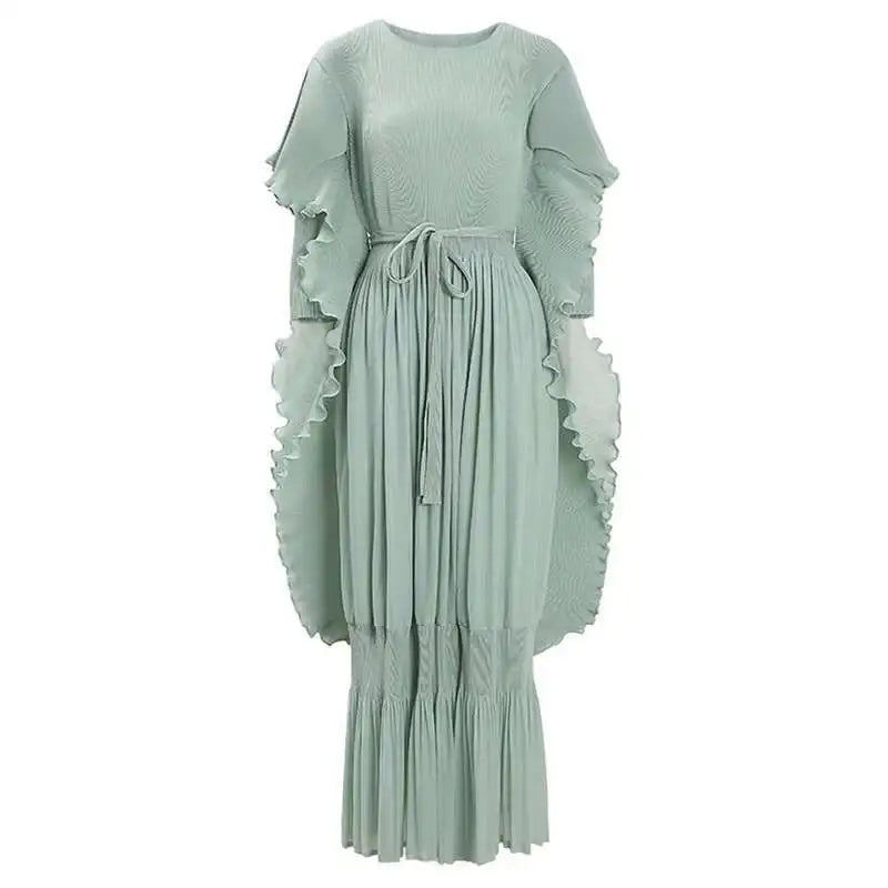 Elegant Truly Pleated Flowy Dress