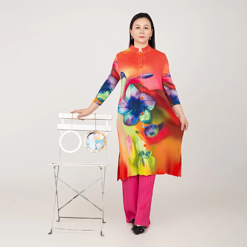 Luxurious Floral Top & Pant Set