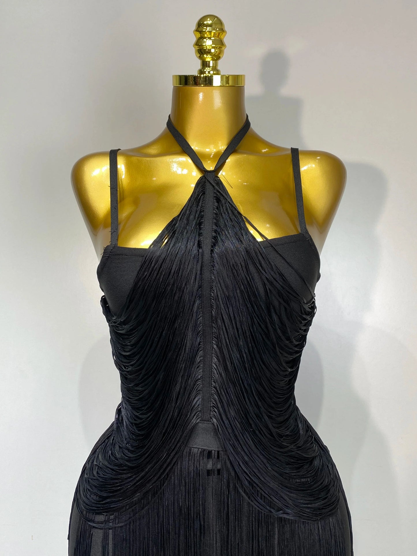 Luxe Fringe Cocktail Midi Dress