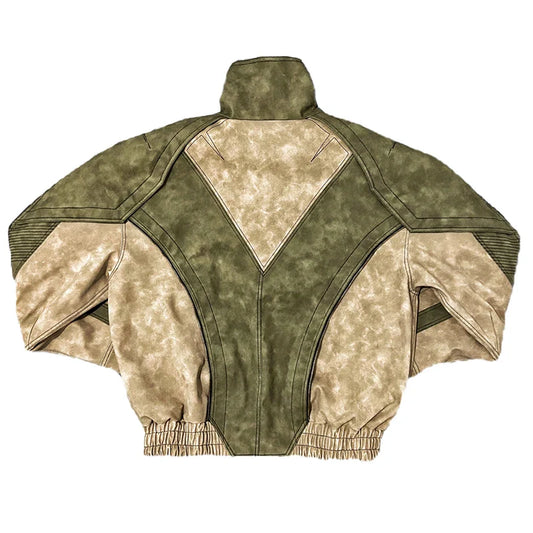 Men's High Streetwear Vintage Oversized PU Leather Jacket