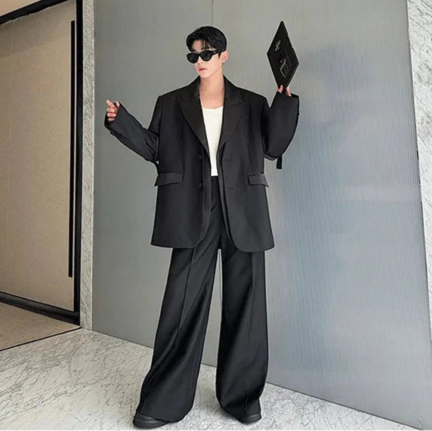 Men's Oversized Blazer & Pants Set - Modern Fit