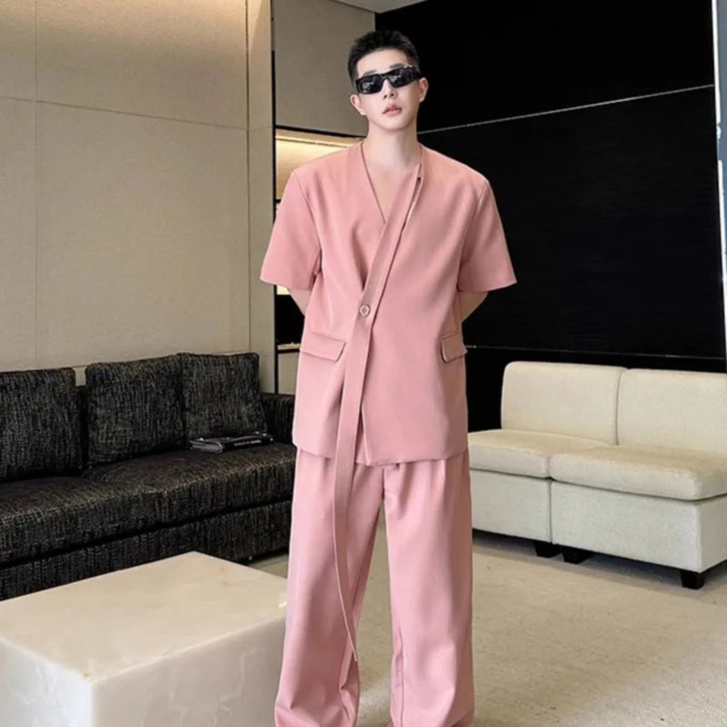 Men's Top And Pants Set - Comfortable & Elegant