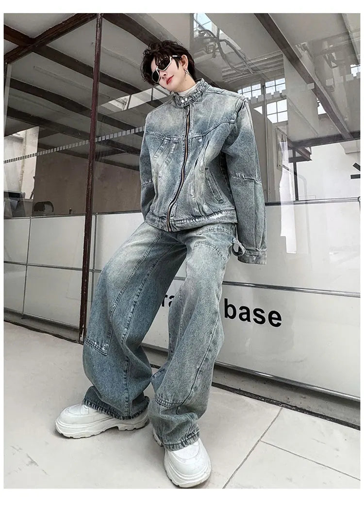 Men's Eclat Denim Moto 2-Piece Set