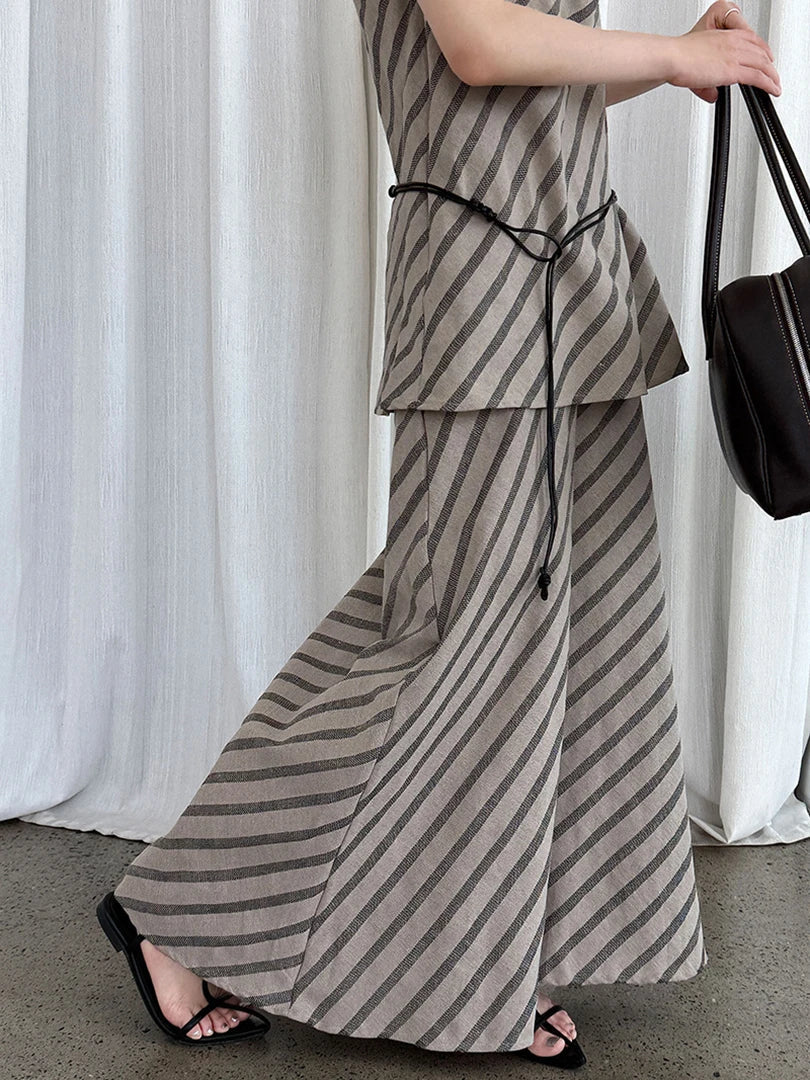 Japanese Cotton-Blend Skirt Set