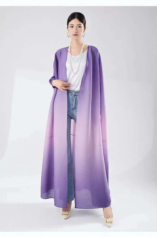 Women's Flowing Pleated Duster