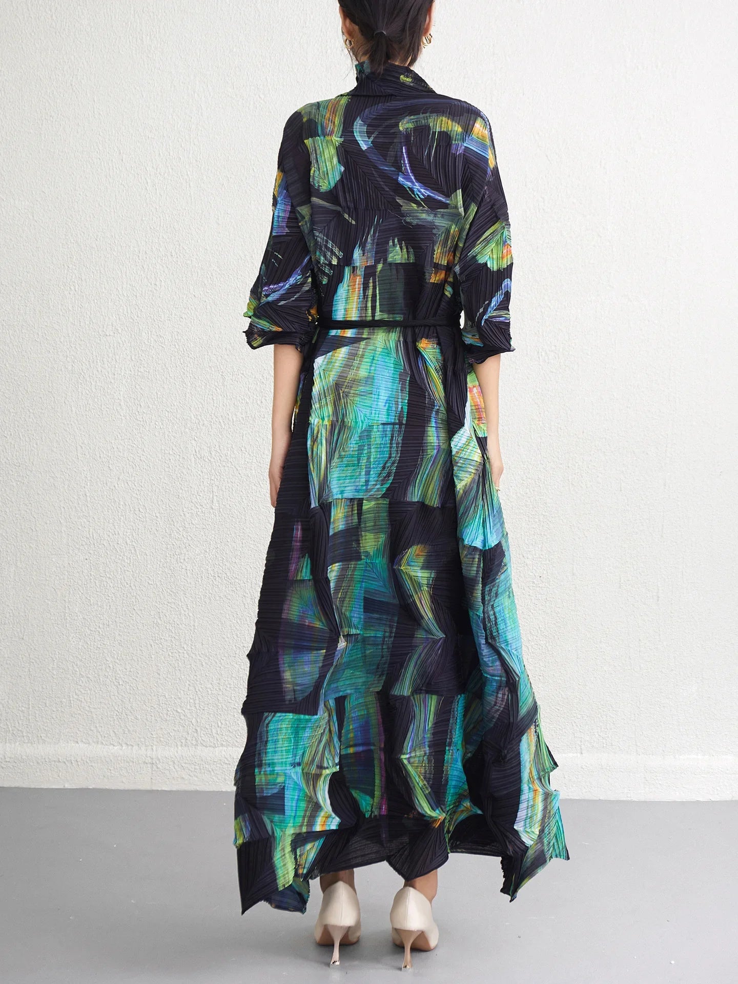 Plissé Pleated Korean Style Dress