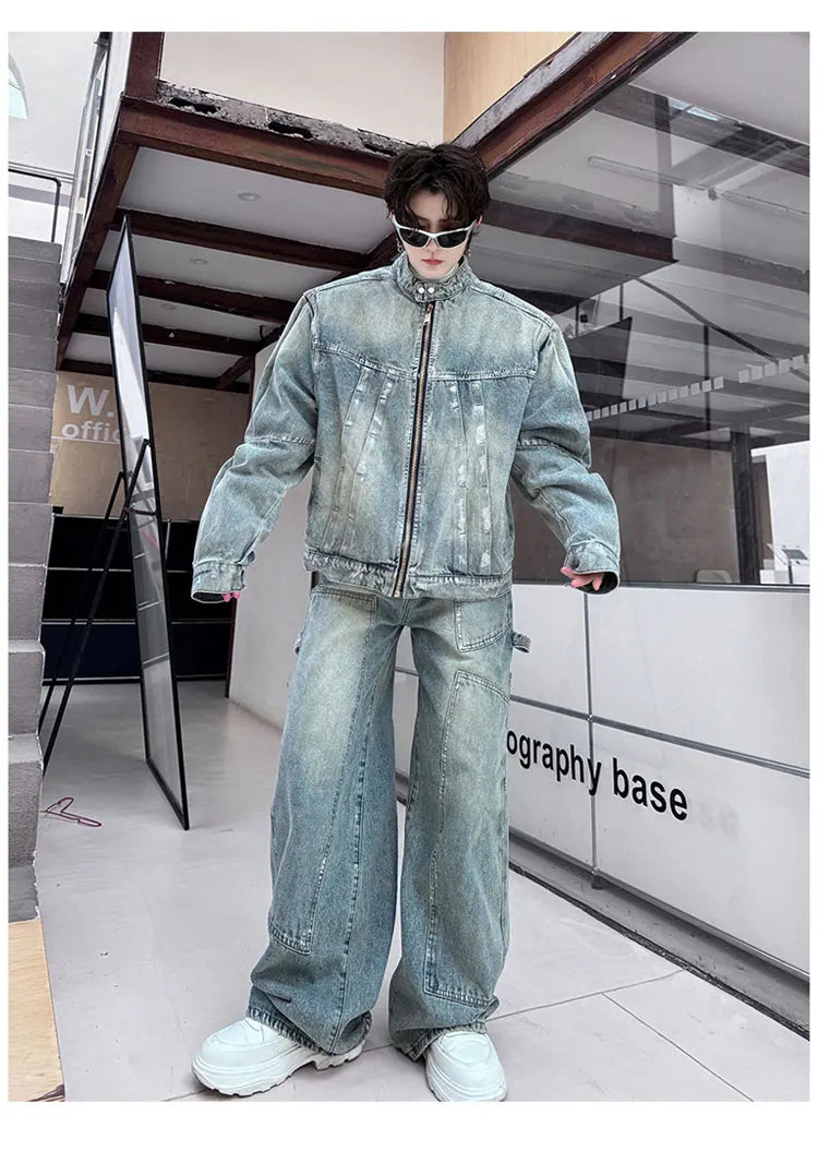 Men's Eclat Denim Moto 2-Piece Set