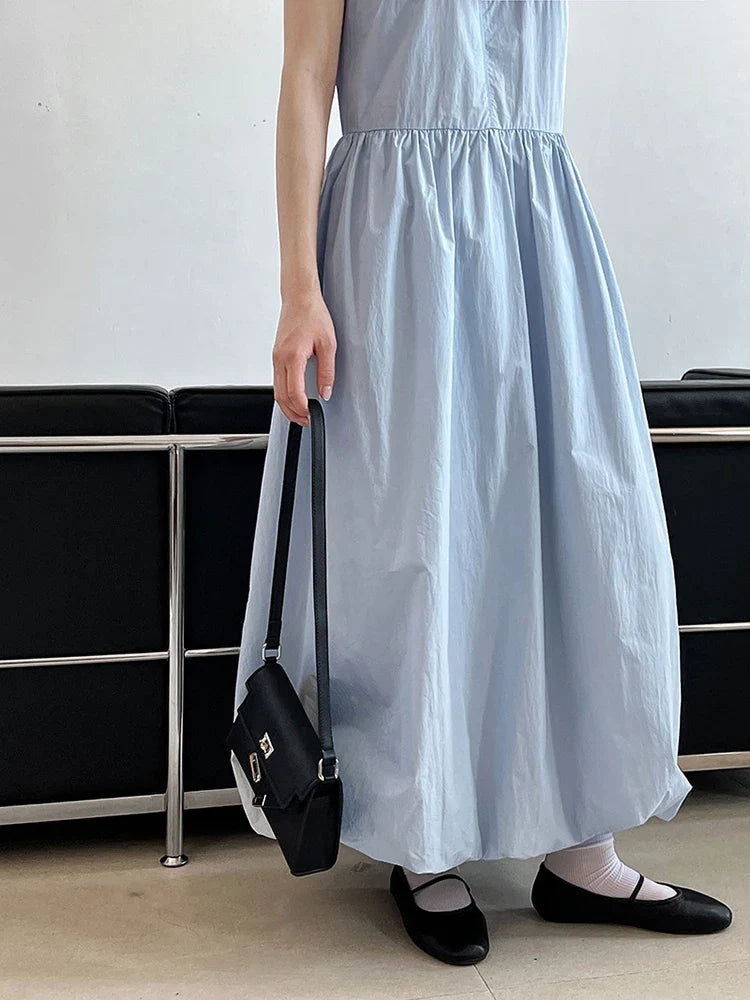 Sleeveless Maxi Dress - Japanese Inspired