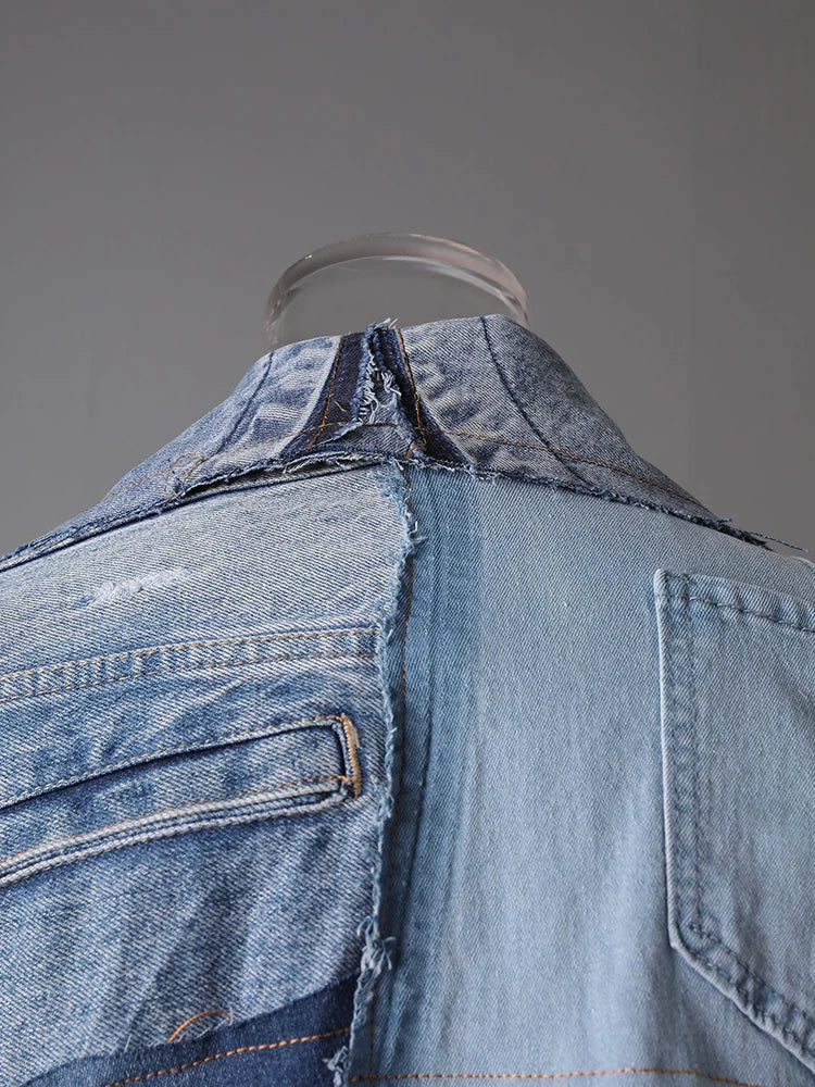 Women's Luxury Denim Trench Coat