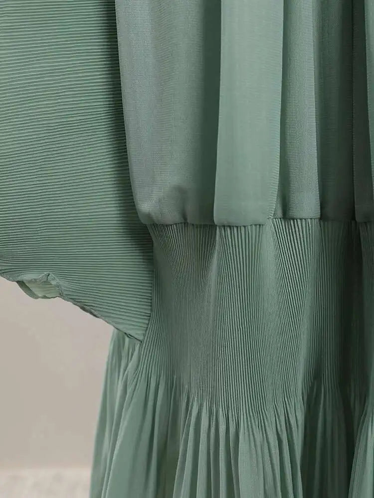 Elegant Truly Pleated Flowy Dress