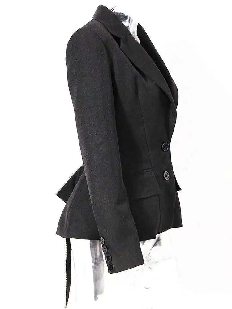 Women's Fitted Corset-Back Jacket
