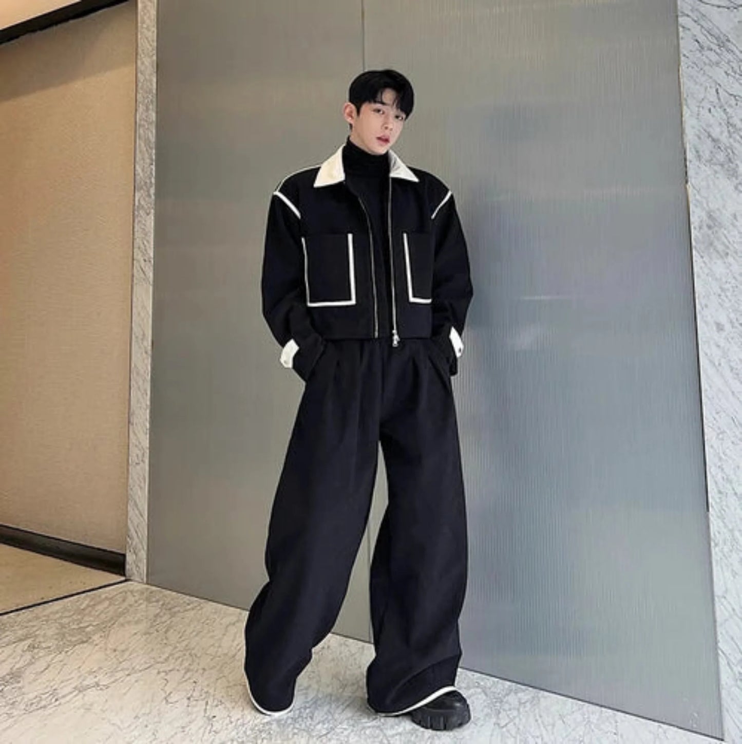 Men's Luxe Corduroy Jacket & Wide-Leg Pants