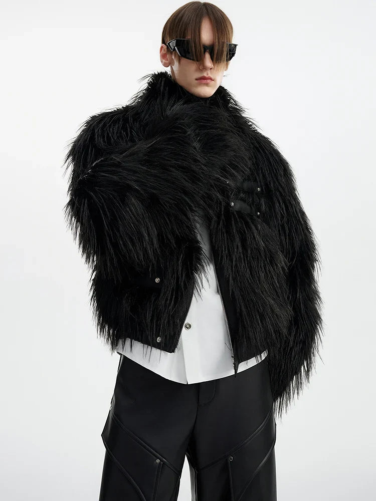 Men's Classic Faux Fur Retro-X Jacket | Luxury Streetwear