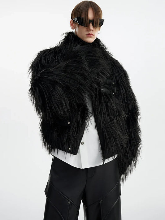 Men's Classic Faux Fur Retro-X Jacket | Luxury Streetwear