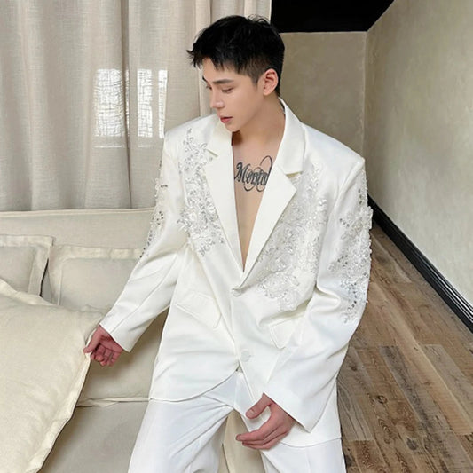 Men's Luxury Sequins Evening Blazer