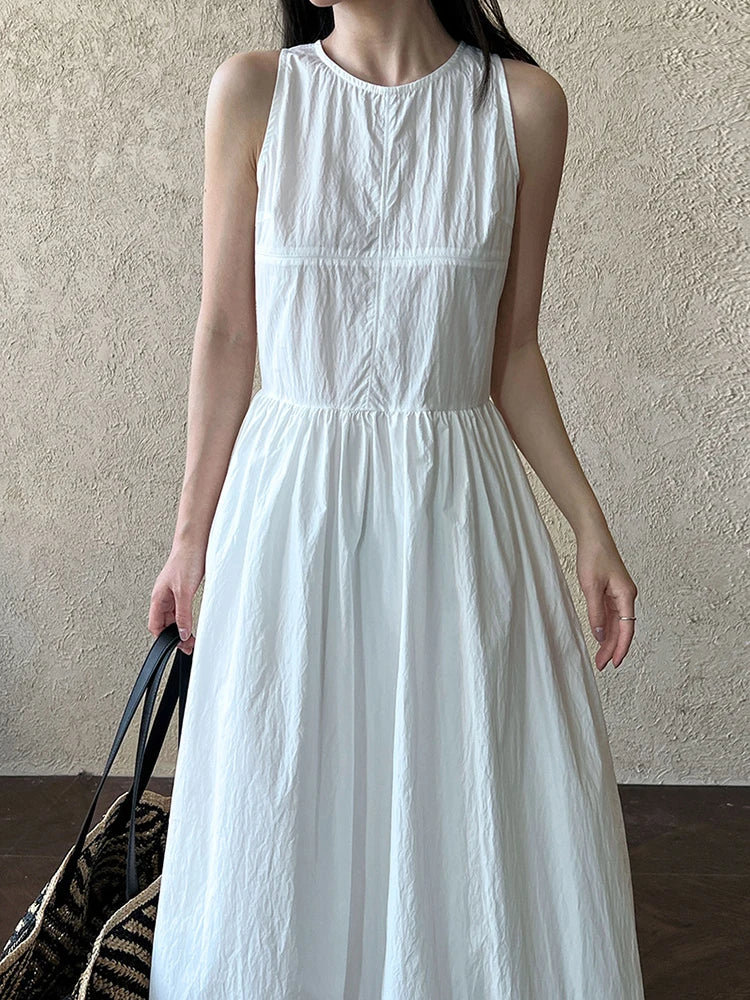 Sleeveless Maxi Dress - Japanese Inspired