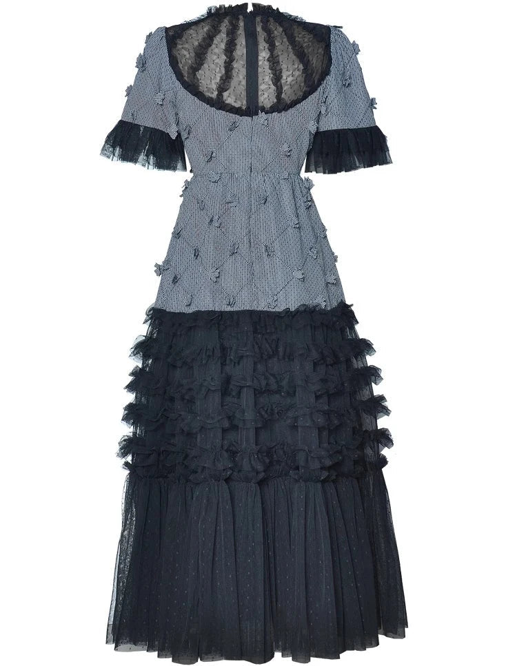 Women's Brocade A-Line Dress