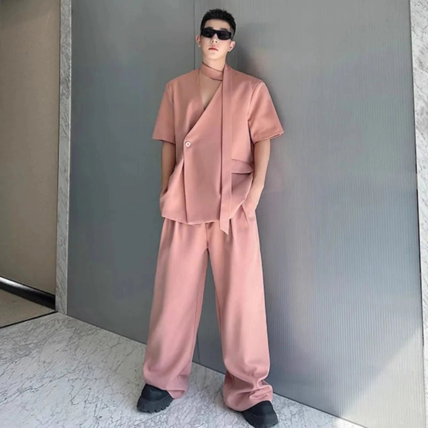 Men's Top And Pants Set - Comfortable & Elegant