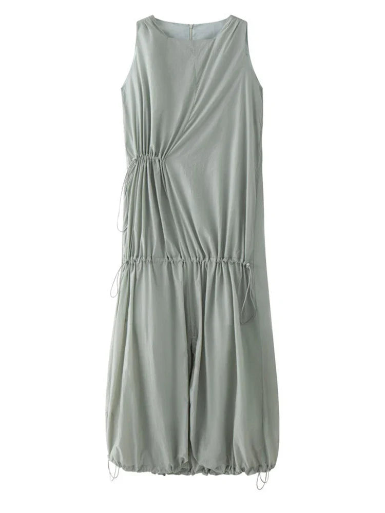 Japanese Sleeveless Maxi Dress